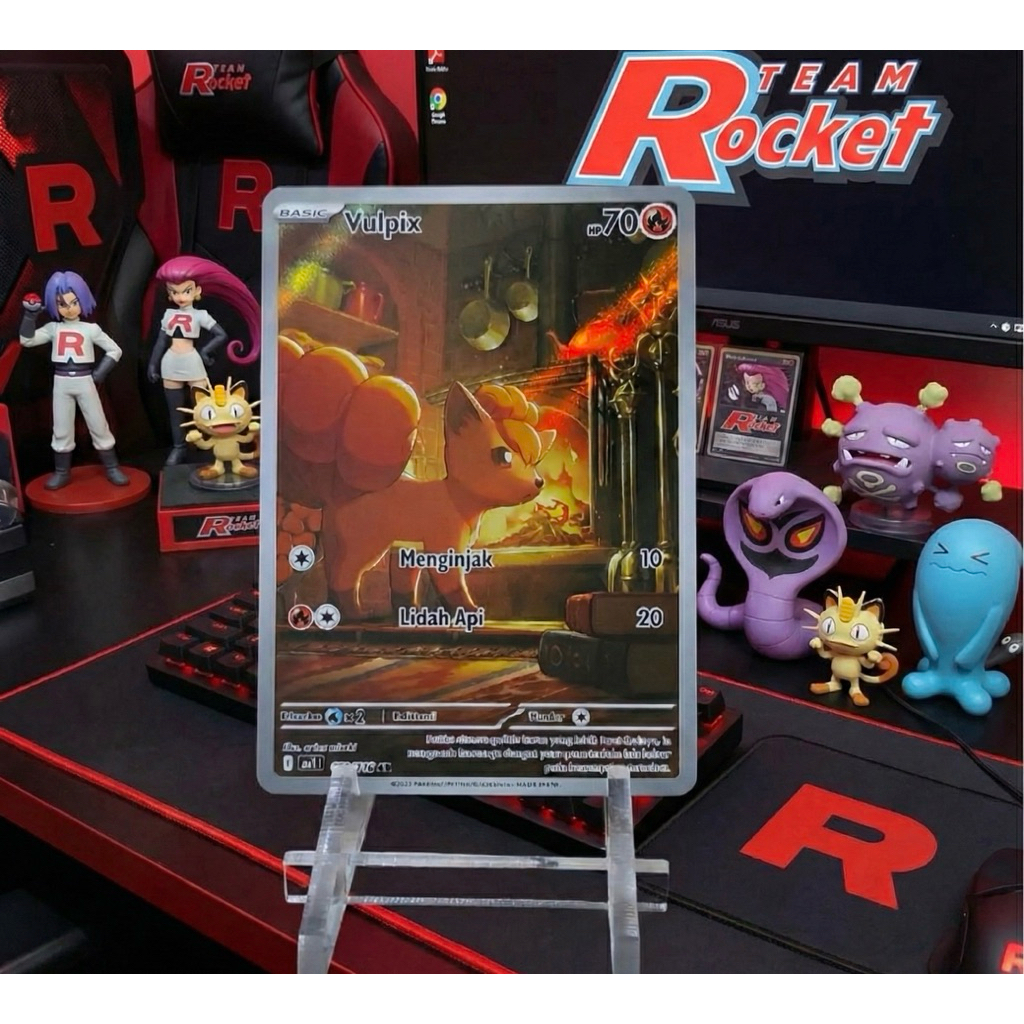 Kartu TCG Vulpix MA1 132/126 AR - Pokemon TCG Mega Evolusi Trading Card Game Original