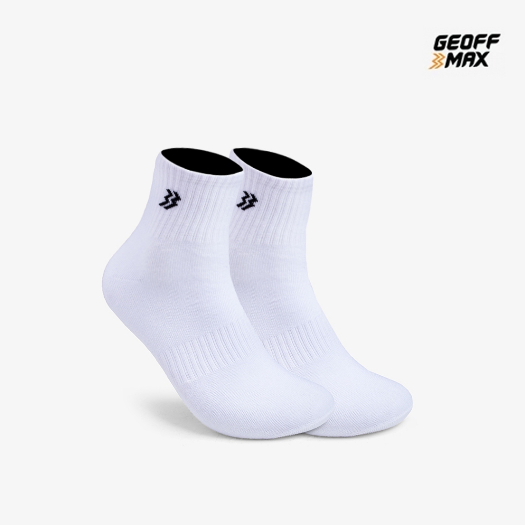Geoff Max - Cisto White HC | Socks | Kaos Kaki | Tinggi | Kaos kaki Pria Wanita