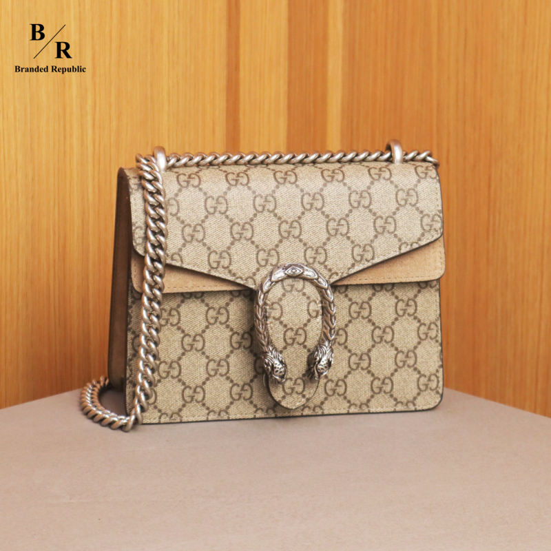 [Branded Republic] TAS SLINGBAG WANITA G DYONISUS GG SUPREME MINI BROWN BAG
