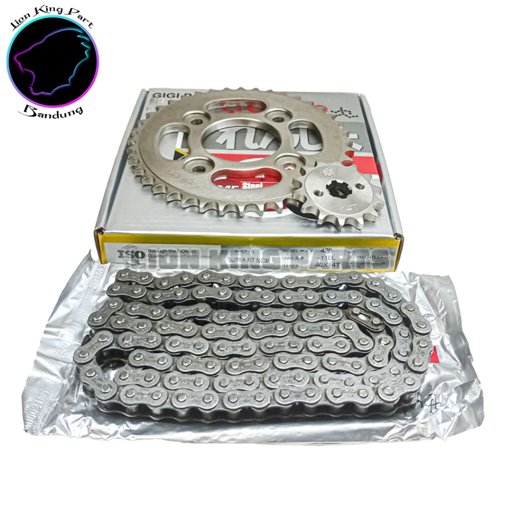 GEARSET GEAR PAKET SUPRA FIT NEW UKURAN 14T-40T 428HG-110L CHOHO
