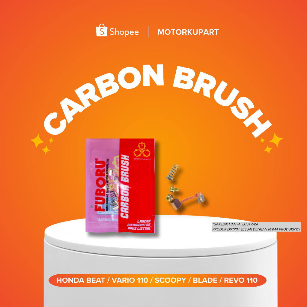 CARBON BRUSH HONDA BEAT / VARIO 110 / SCOOPY / BLADE / REVO 110