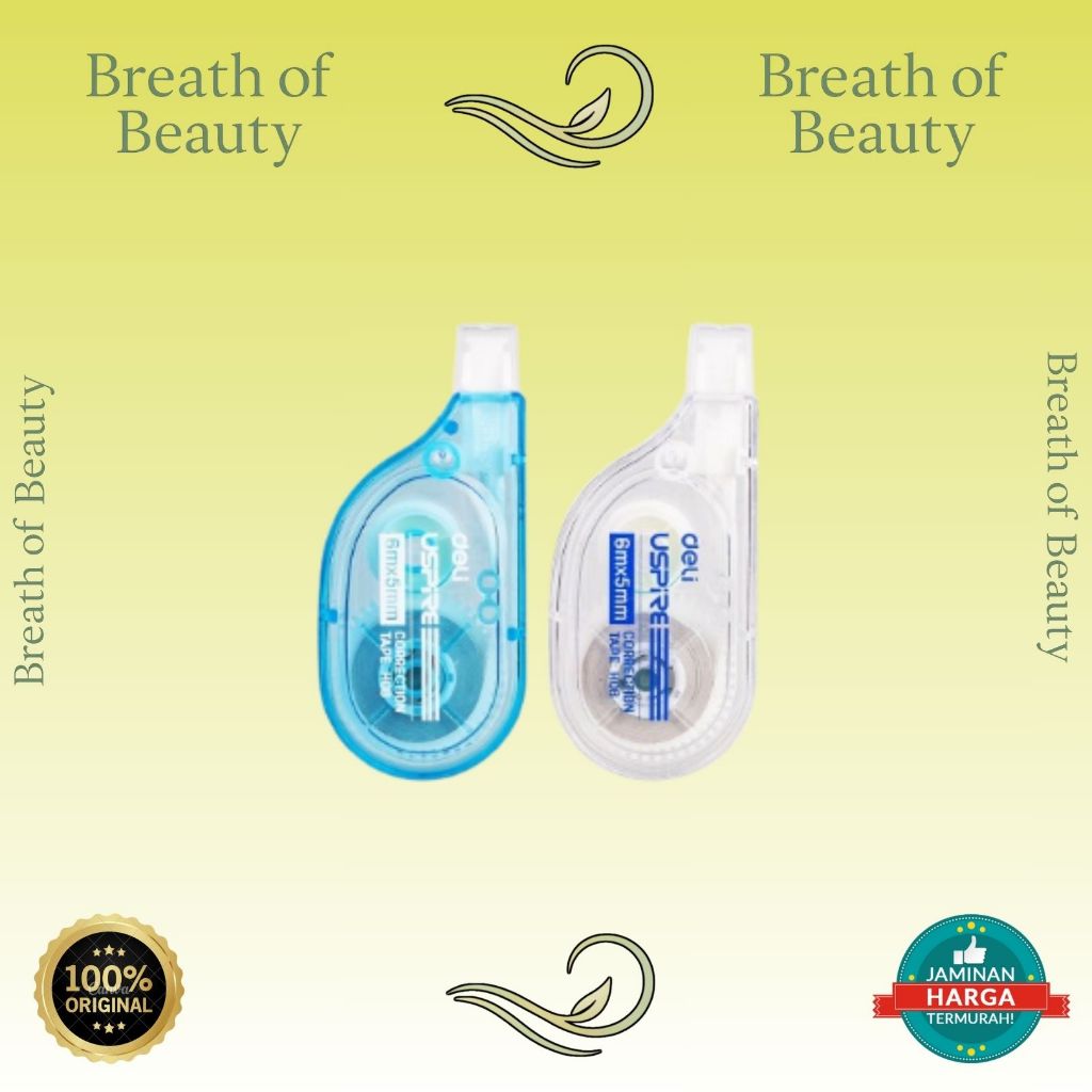 DELI Tipex kertas 6m | Correction tape | Tipe x | Tip X | EH08-BX | EH351