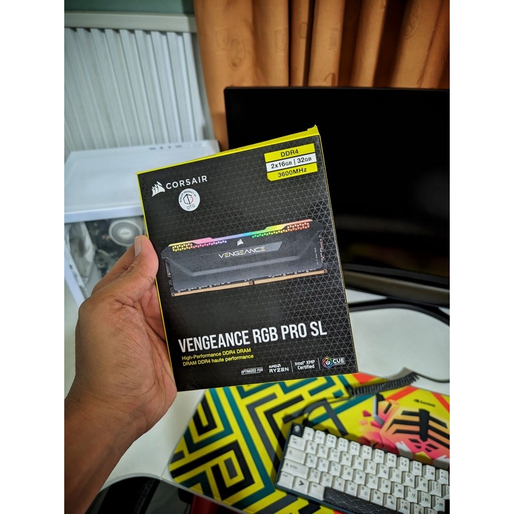 ram murah ddr4 corsair vengeance rgb pro sl 32gb 3600mhz