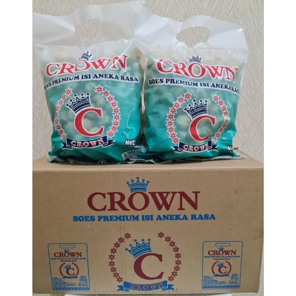 KUE SOES KERING COKLAT CROWN 500GR