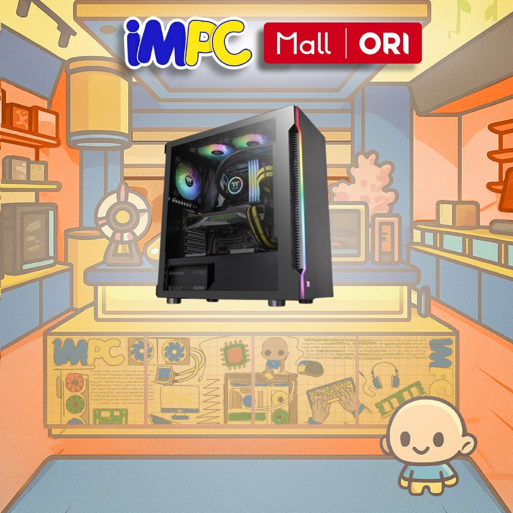 THERMALTAKE GAMING CASE H200 TG RGB BLACK