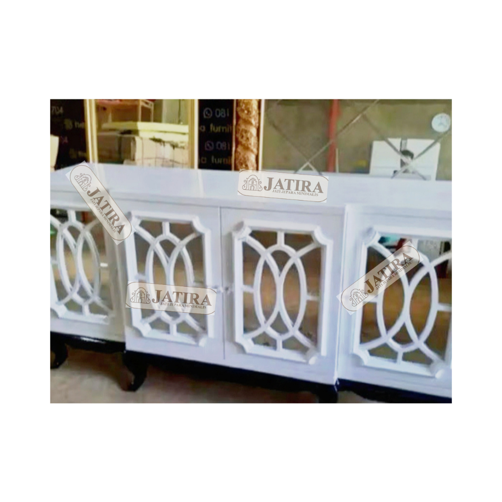 Bufet Tv Minimalis Jati Jaring | Jati Asli Jepara Murah Palembang