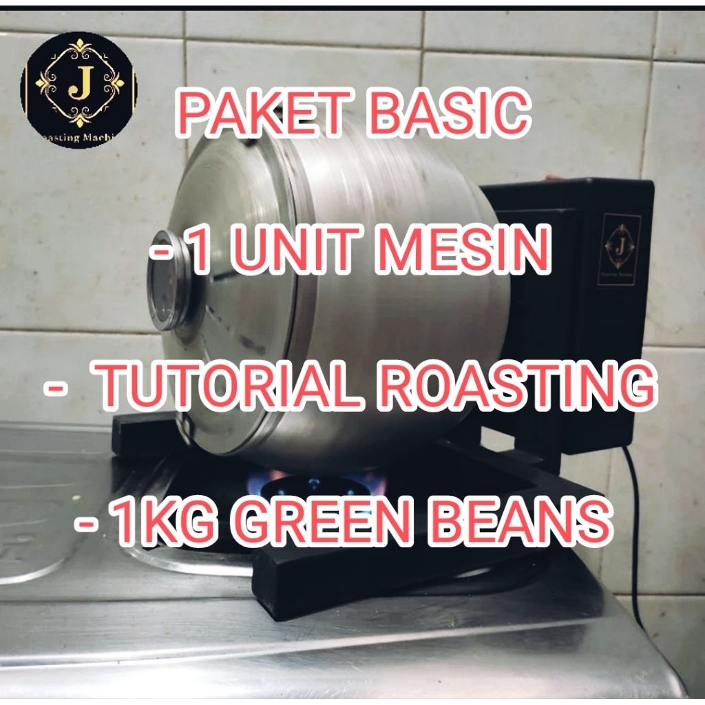 Paket Mesin Roasting Kopi + 1kg Green Bean + Tutorial Roasting kopi / Mesin Roasting Biji Kopi Green