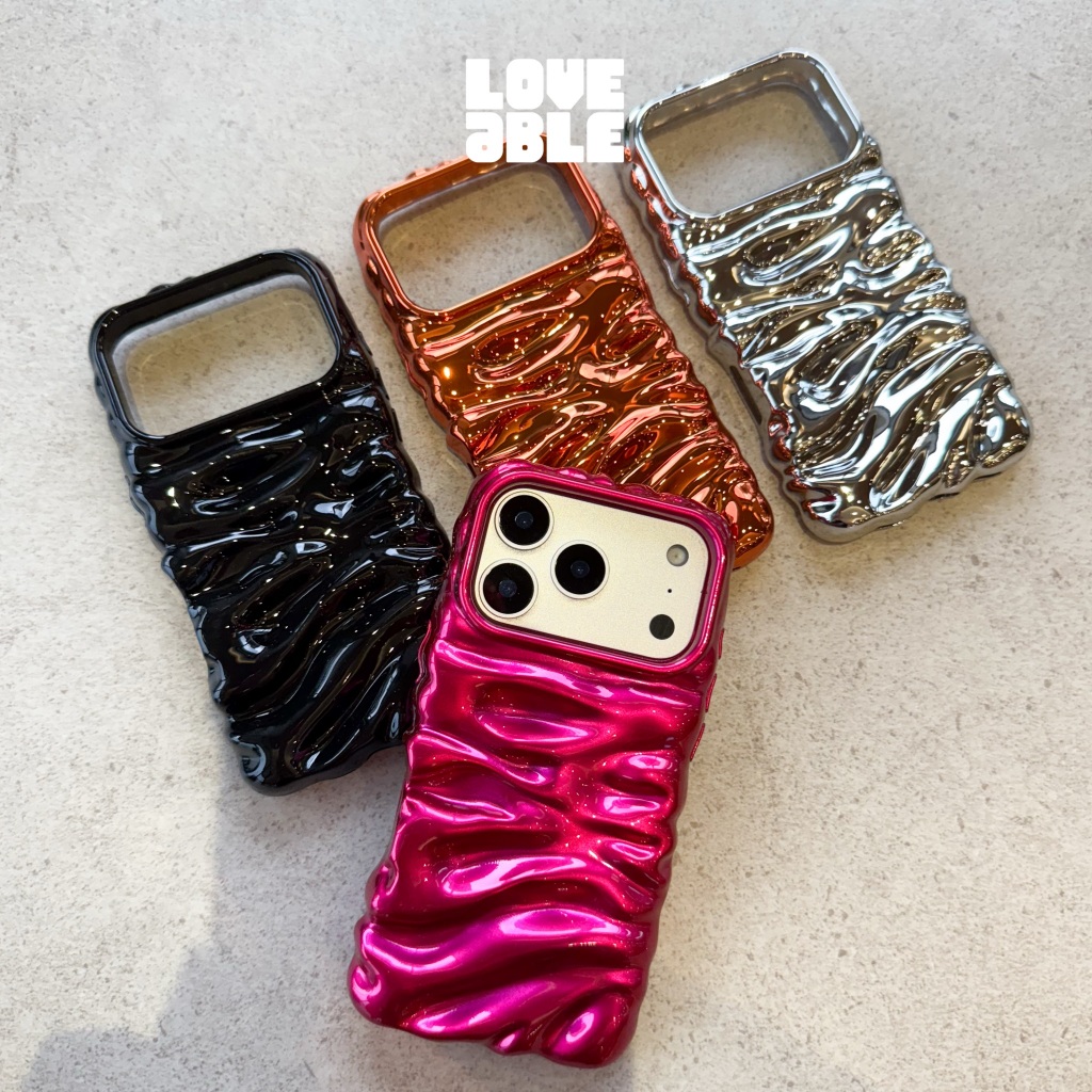 Cuci Gudang Loveable Lava Chrome Case - Softcase/Cashing Hp For Iphone 13 14 15 16 17 Pro Promax