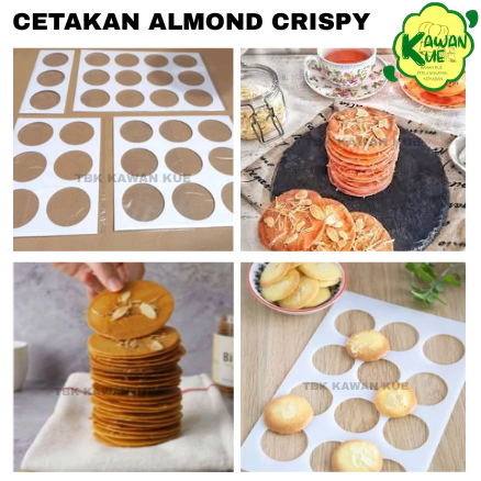 Cetakan Almond Crispy - Alat Cetakan - Cetakan Cookies Almond Crispy - Cetakan Almond