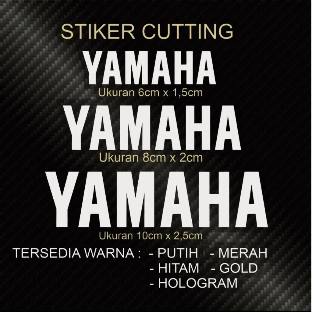 Stiker cutting YAMAHA | Cutting Stiker LOGO YAMAHA