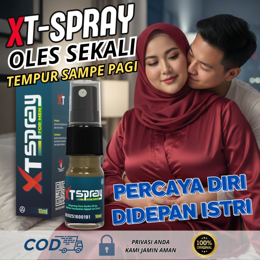 Spray Tahan Lama XT-Spray Obat Kuat Oles Pria Herbal Asli Terdaftar BPOM | Privasi Aman