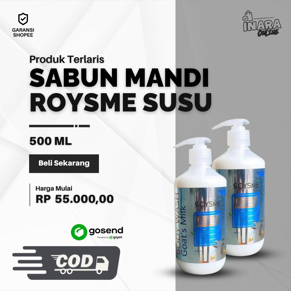 Sabun Susu Kambig 500ml - Roysme Susu dan Almond Sabun Cair