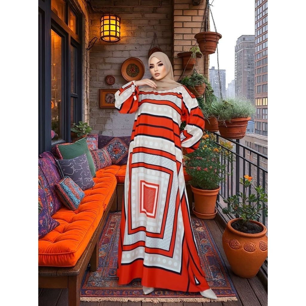 Fataya Collection QAZZO Abayat - Bahan Kain Crepe