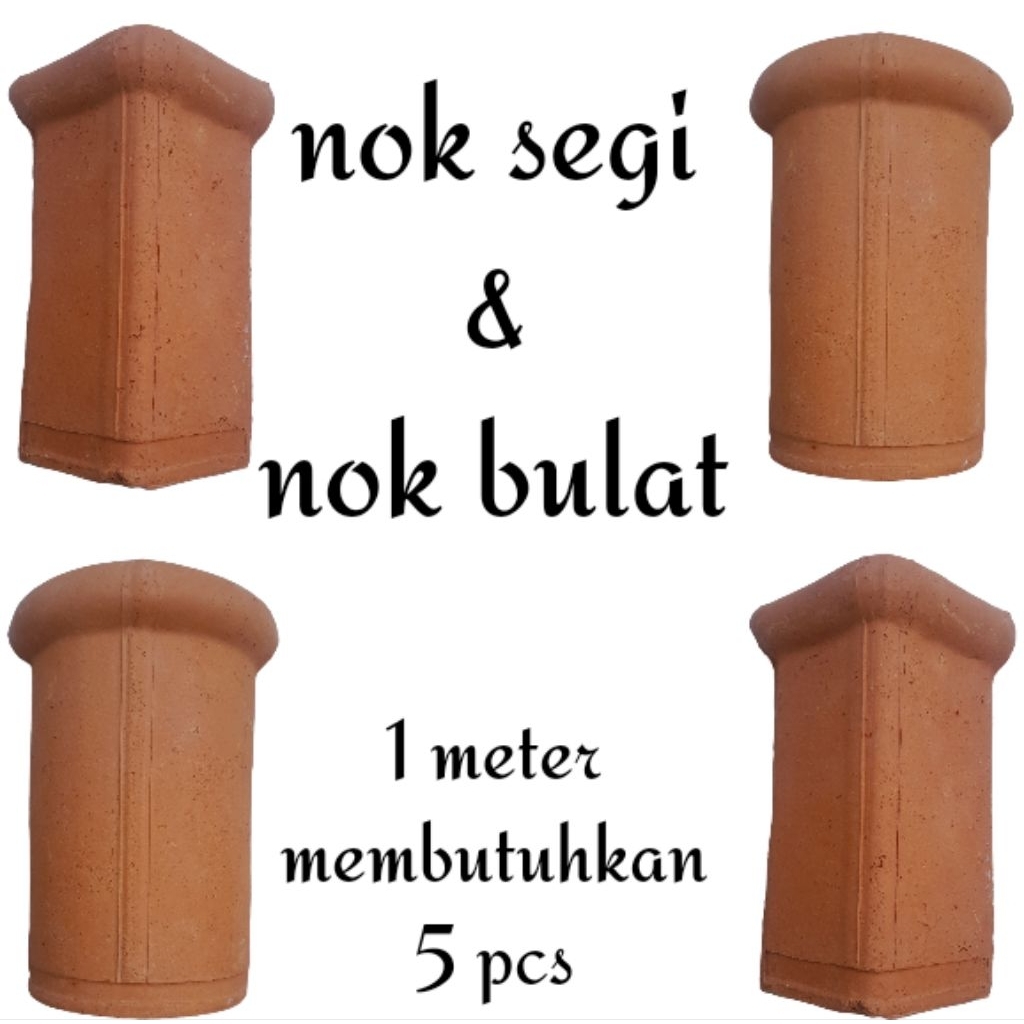 Nok genteng natural Nok bulat  Nok segitiga  kerpus genteng  nok super
