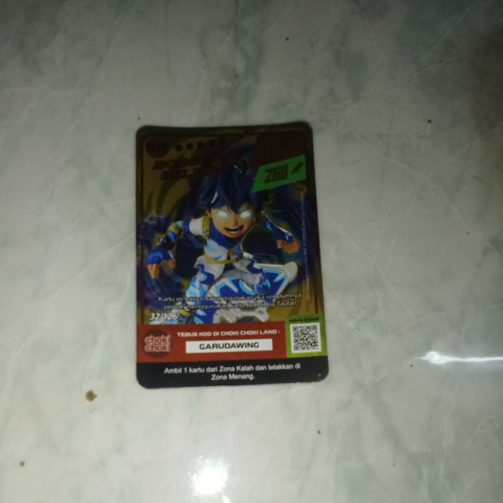 monsta galaxy card choki-choki BoBoiBoy SR