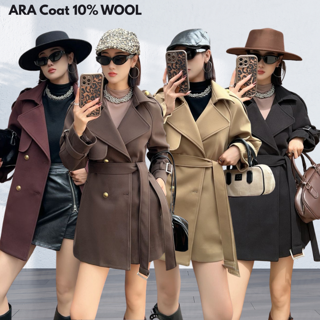 ARA coat premium woman mantel import hangat wanita jaket jacket wanita hangat spring autumn