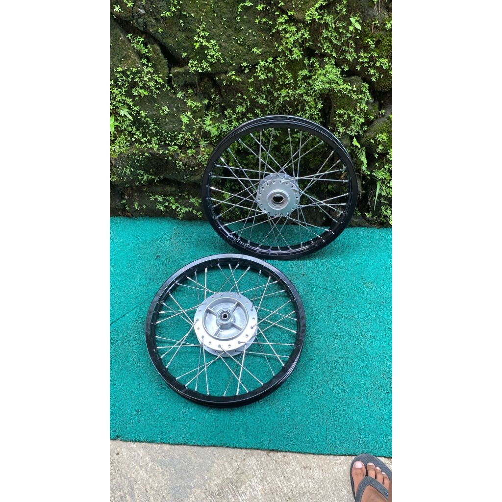Paket Velg Jari jari Jupiter Z Burhan Vega R Jupiter MX OLD Ring 17 Ukur 160 Rata Tanpa Ban