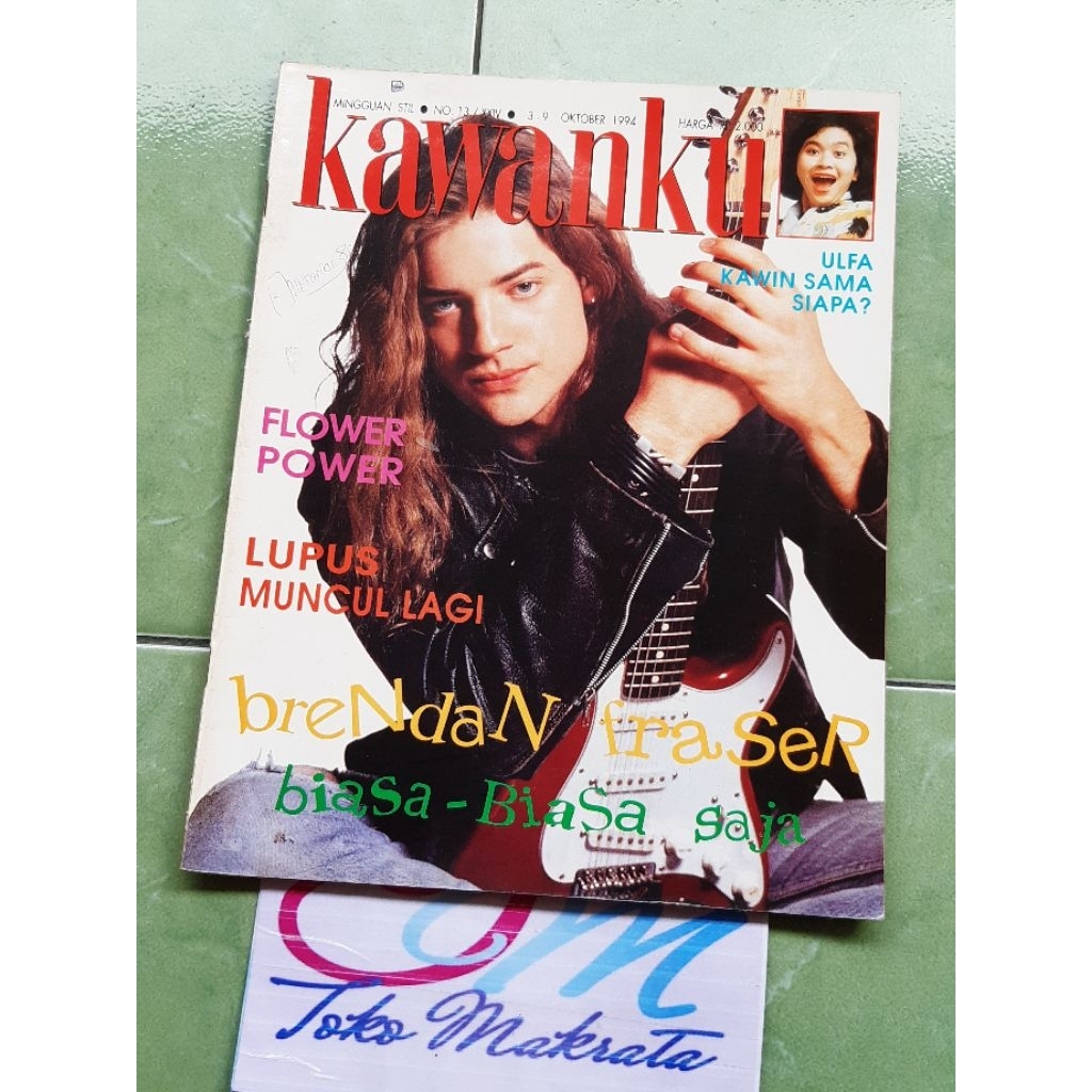majalah remaja KAWANKU cover BRENDAN FRASER