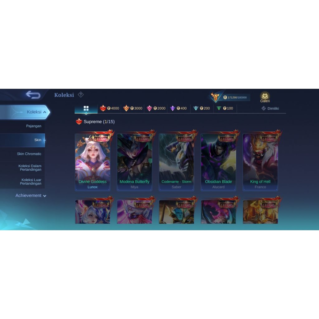 Jual akun mobile legends buat cewek cocok