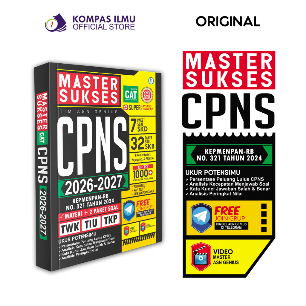 Best Seller Buku Soal CPNS 2026-2027 Master Sukses CPNS 2026-2027 SKD + SKB [MS1]