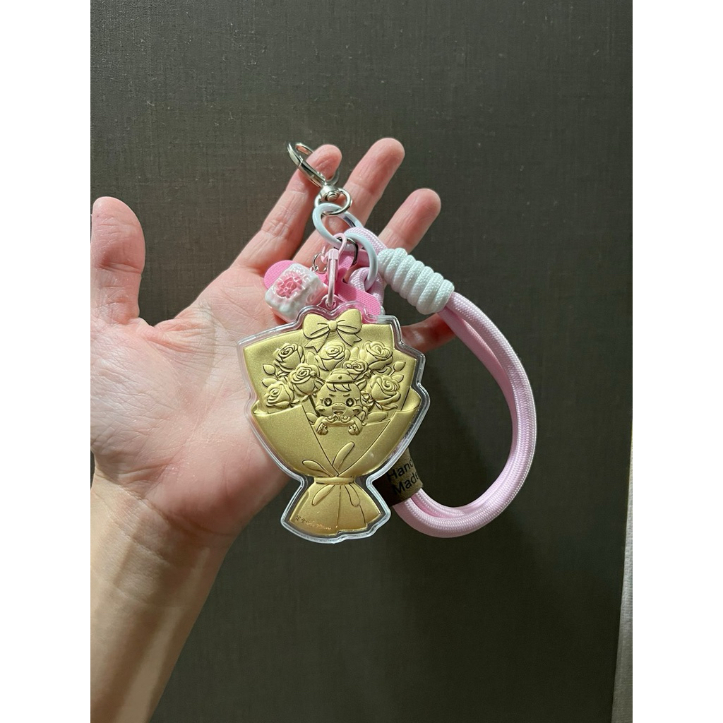 GANCI EMAS 24k ASLI // BAG CHARM // PHONE STRAP // BUNGA DRAGON TALI
