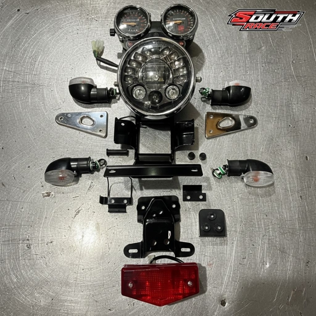 Paket Lampu RX King Komplit Lampu Depan Daymaker Bulat Full Set Upgrade RX Series