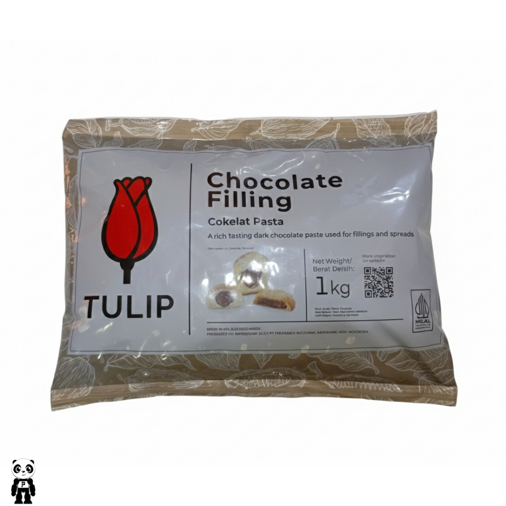 Tulip Coklat Pasta 1Kg Coklat Filling Tulip Dark Chocolate Filling Paste