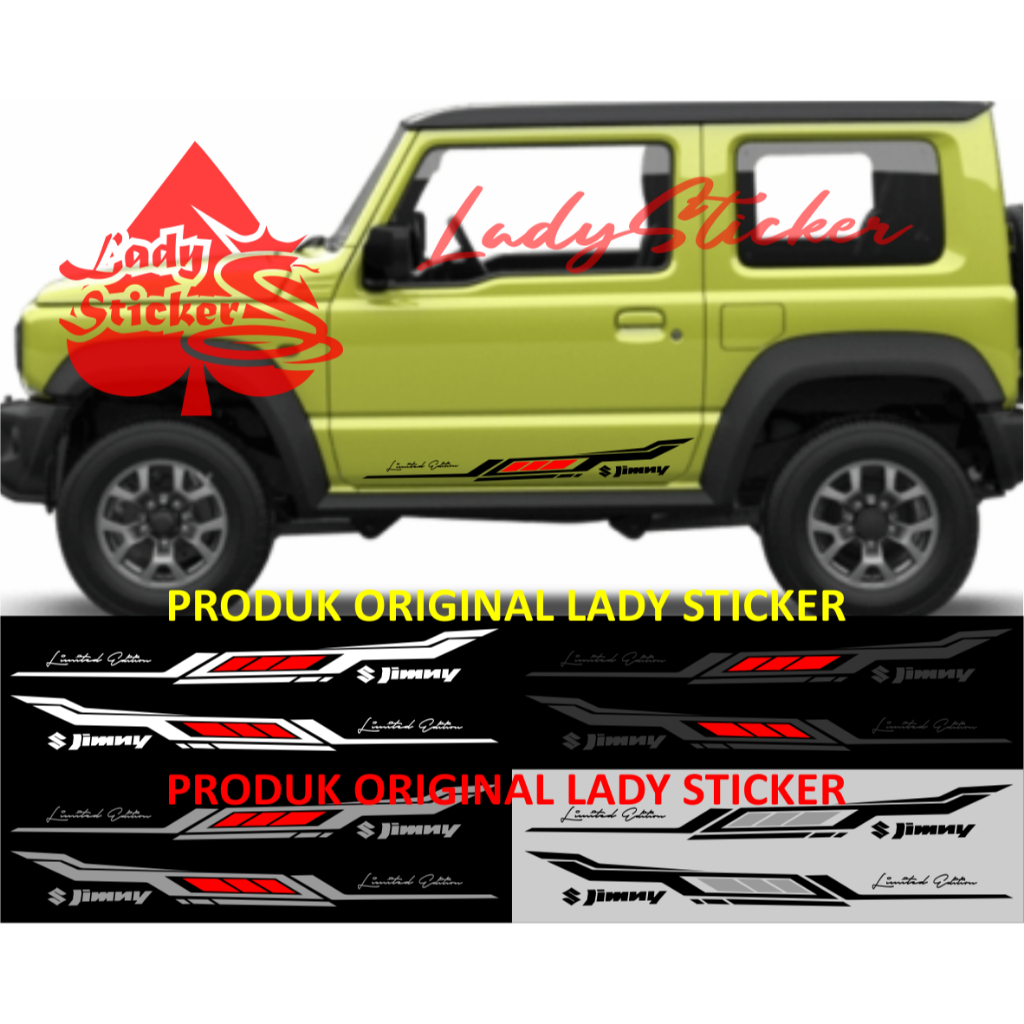 Cutting sticker mobil jimny sticker stiker mobil suzuki jimny
