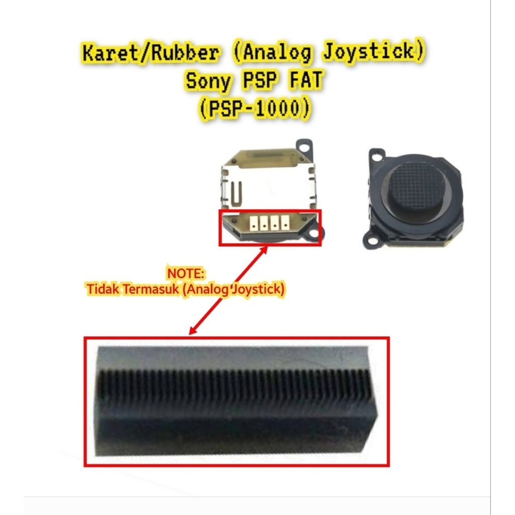 Karet Rubber Analog Joystick Console Sony PSP FAT PSP-1000 (Original Baru)
