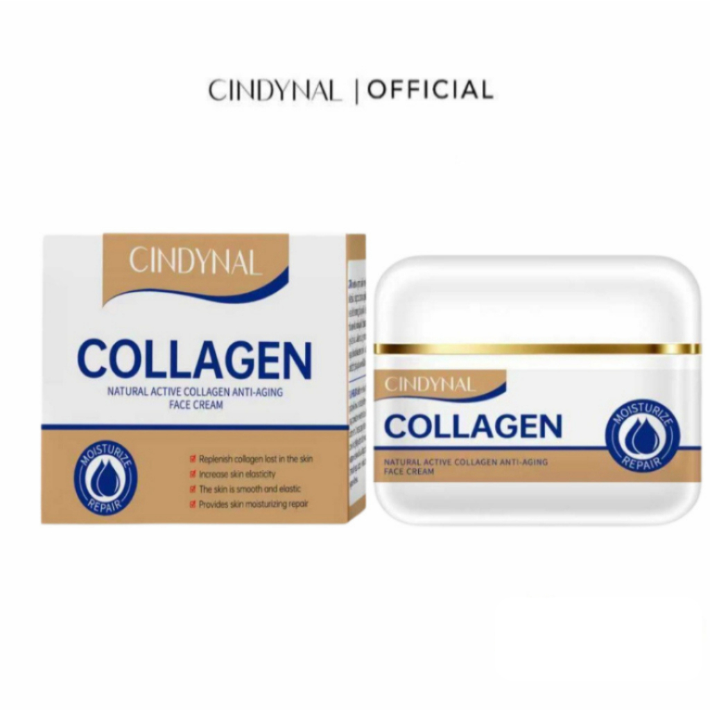 CINDYNAL - Collagen Cream Siang Malam Retinol Cream Anti Aging Perbaikan Retinol Night Cream Whiteni