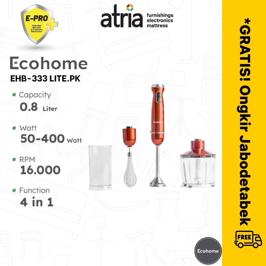 Atria Hand Blender ECOHOME EHB-333 LITE.PK Hand BlenderLITE