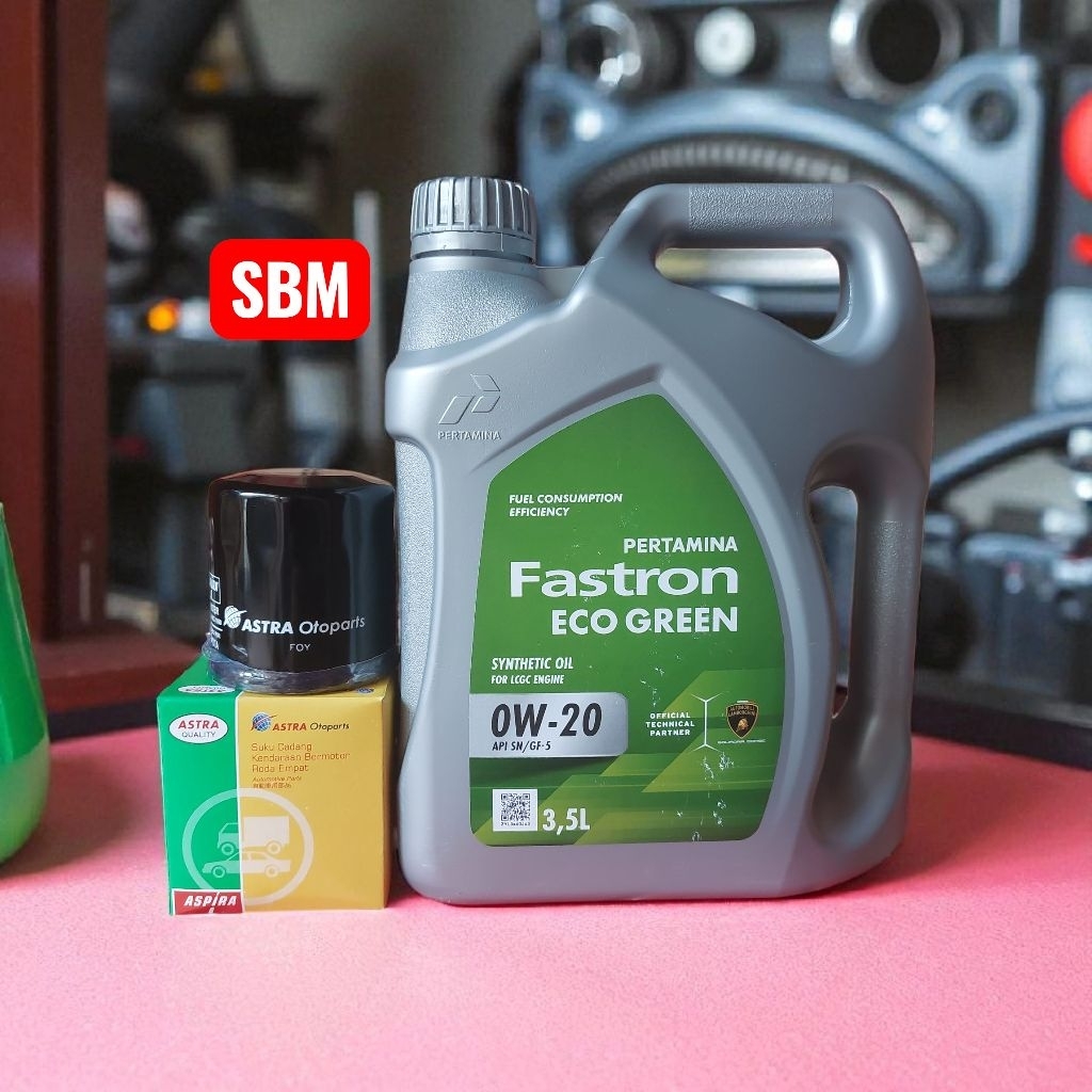Pertamina Fastron Ecogreen SAE 0W-20 & Filter Oli
