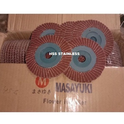 Amplas susun Masayuki flap disk grit 320 & 80
