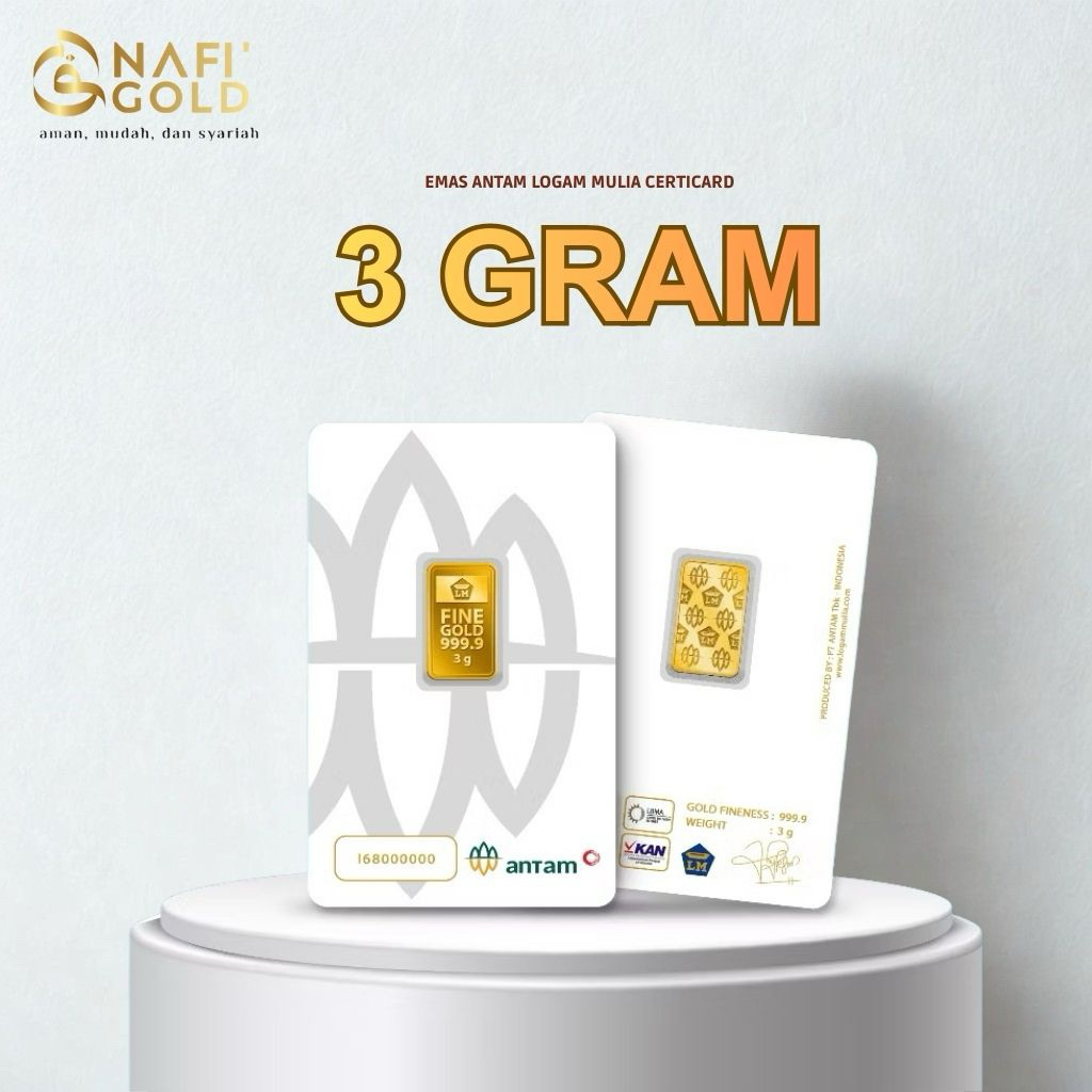 LM EMAS ANTAM 3 Gram, LOGAM MULIA TERBARU