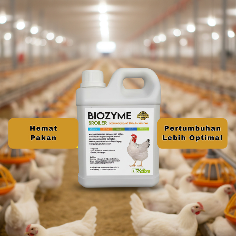 Paket 1 Botol Biozyme Broiler Obat Vitamin Ayam Pedaging Boiler