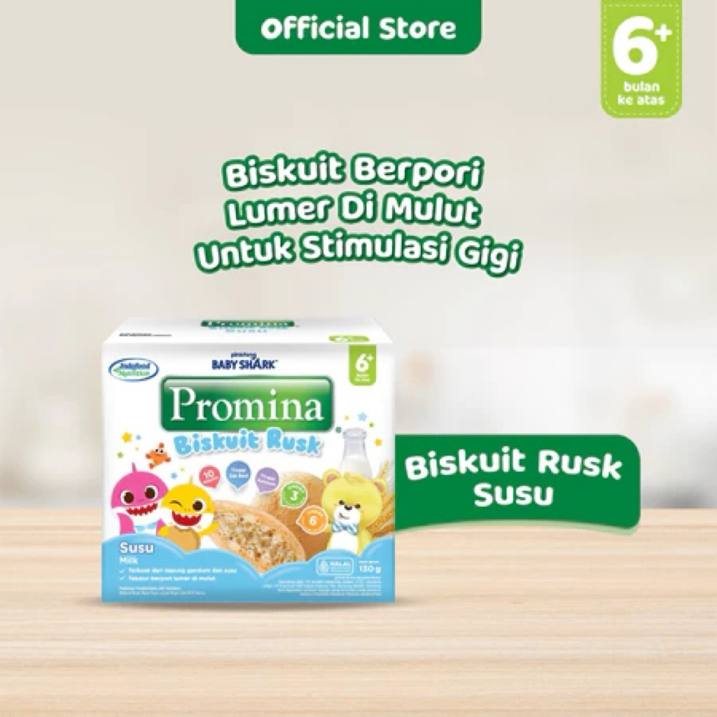 Promina Rusk Susu Biskuit Bayi 6+ Bulan