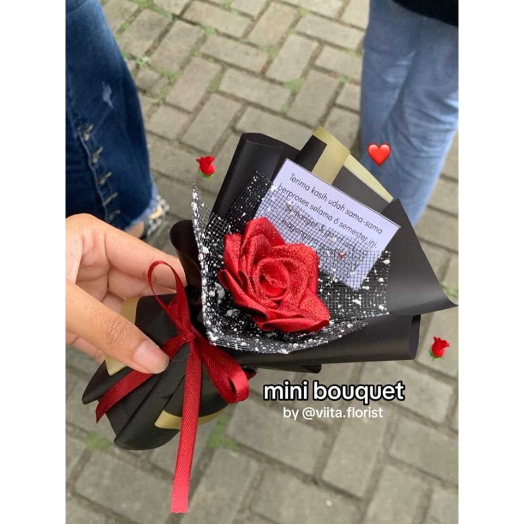 [BUKET KECIL] Mini Bouquet | Buket Satin | Mini Gift