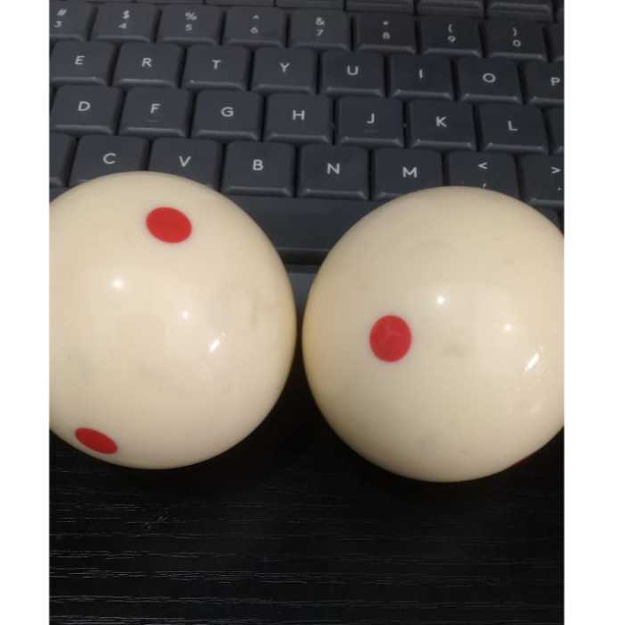 Bola Putih Billiard Satuan bola biliyar putih ukuran 57.2 , hanya 90% bekas