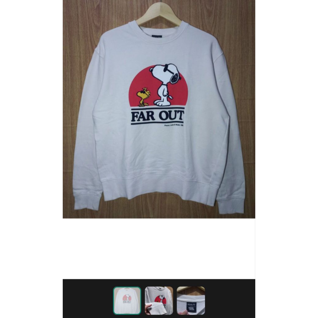 Atasan Sweater Crewneck Putih