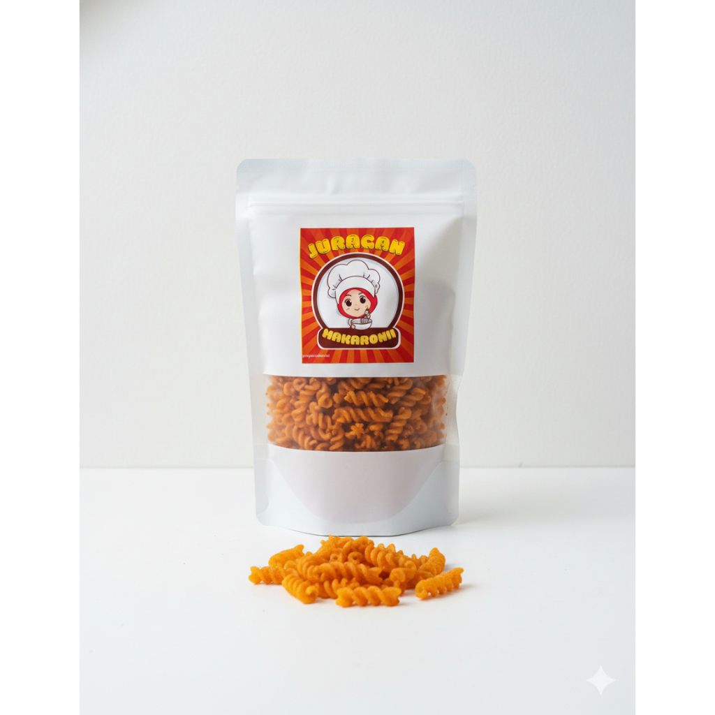 Makaroni Spiral Pedas Daun Jeruk 100GR makaroni spiral pedas cikruh Makaroni spiral rasa pedas daun 