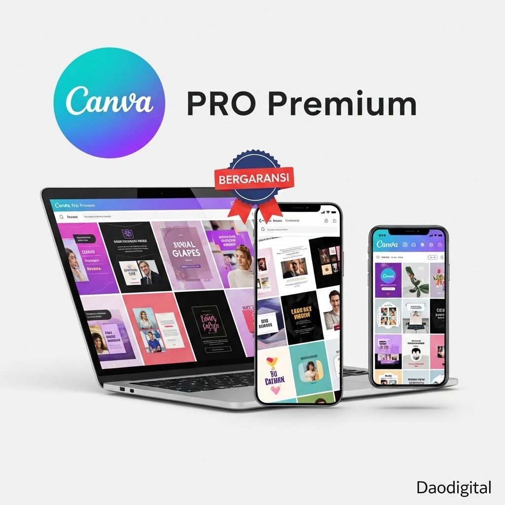 Canva Template Premium Profesional - Fitur Premium, Background Remover, Font & Template Eksklusif