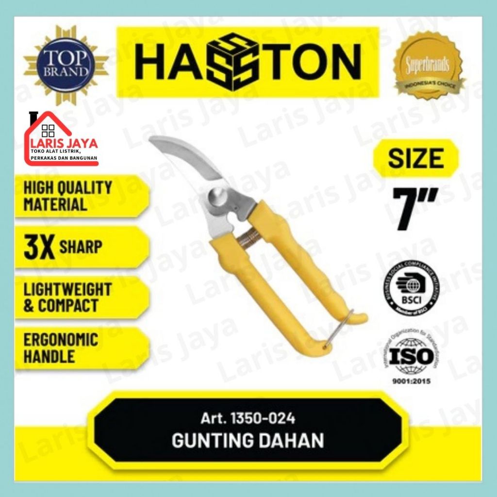 Hasston Gunting Bunga Stainless Steel / Gunting Tanaman (1350-024)