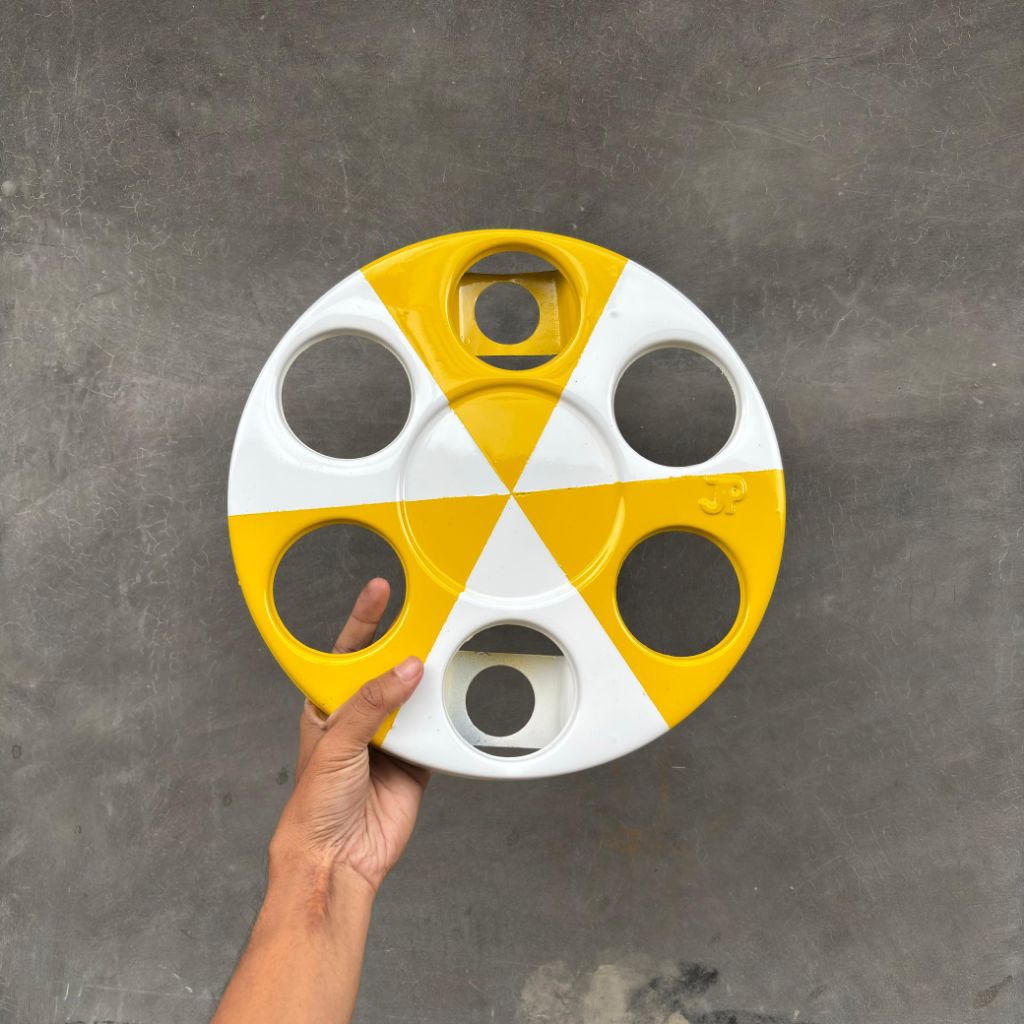 Weldop truk model donat atau ring bahan plat besi