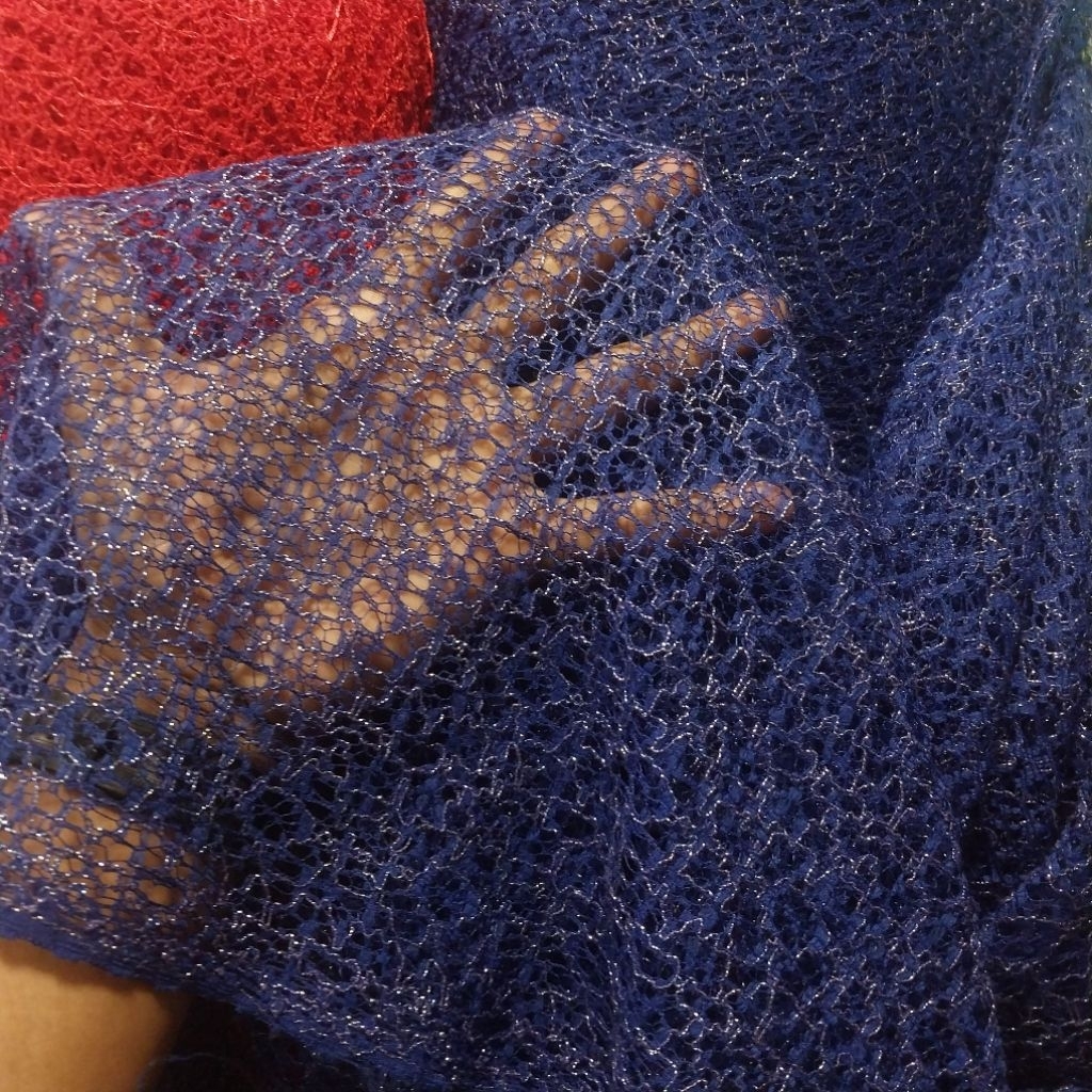 KAIN/BAHAN BROKAT TILE SPIDER/ANTIK/BRUKAT KEBAYA