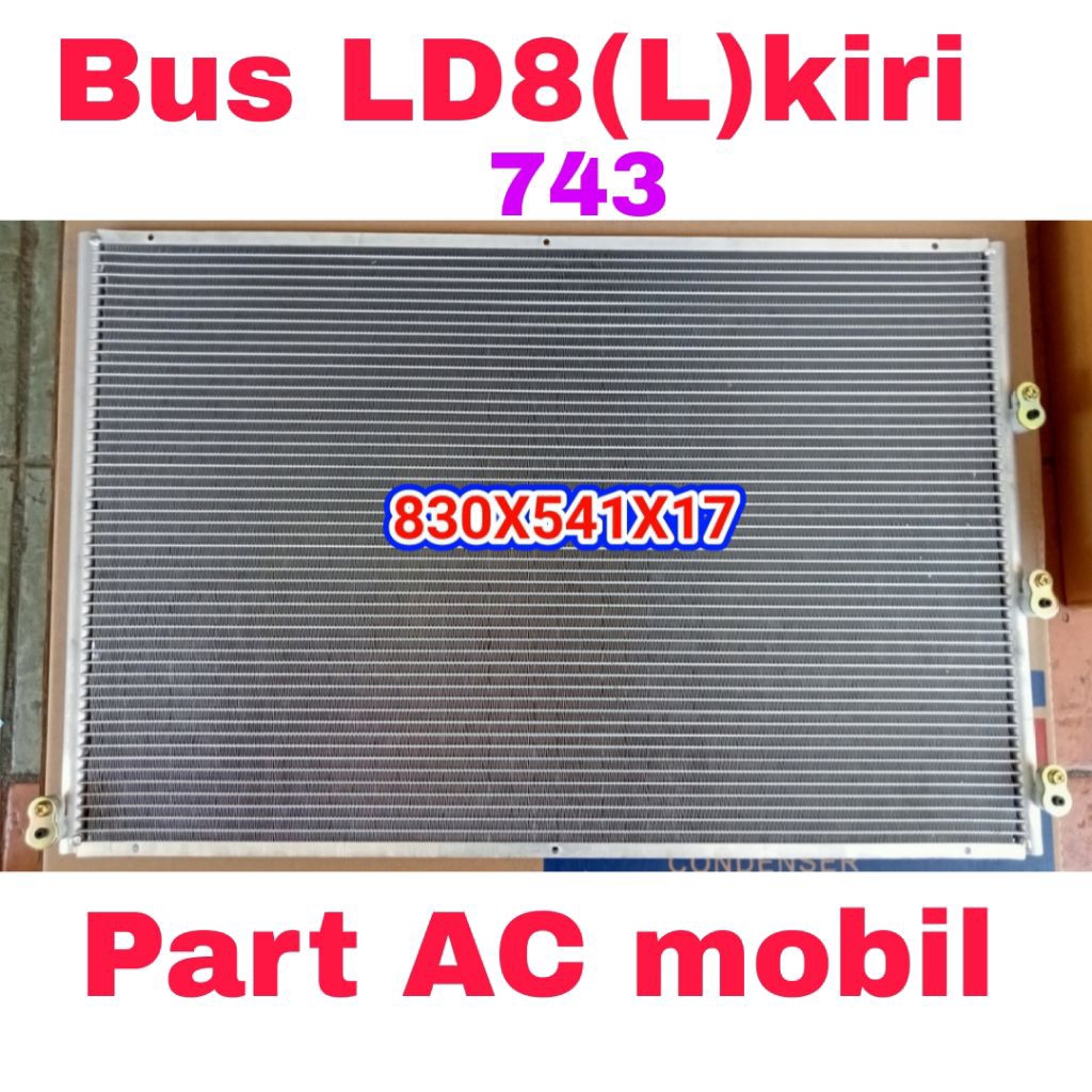 Kondensor condensor bus LD8 (Kiri) kode 743