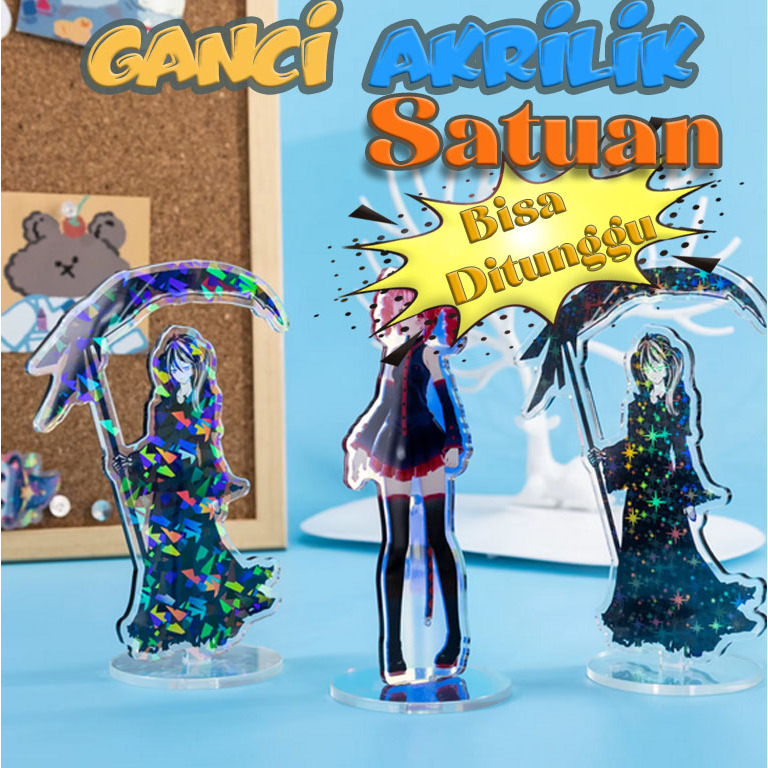 Gantungan Kunci Akrilik Custom desain bebas harga murah buat promosi dan souvenir suply medan bengku