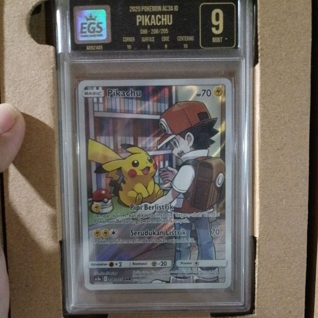 kartu pokemon Pikachu chr AC3A, EGS 9(MINT)