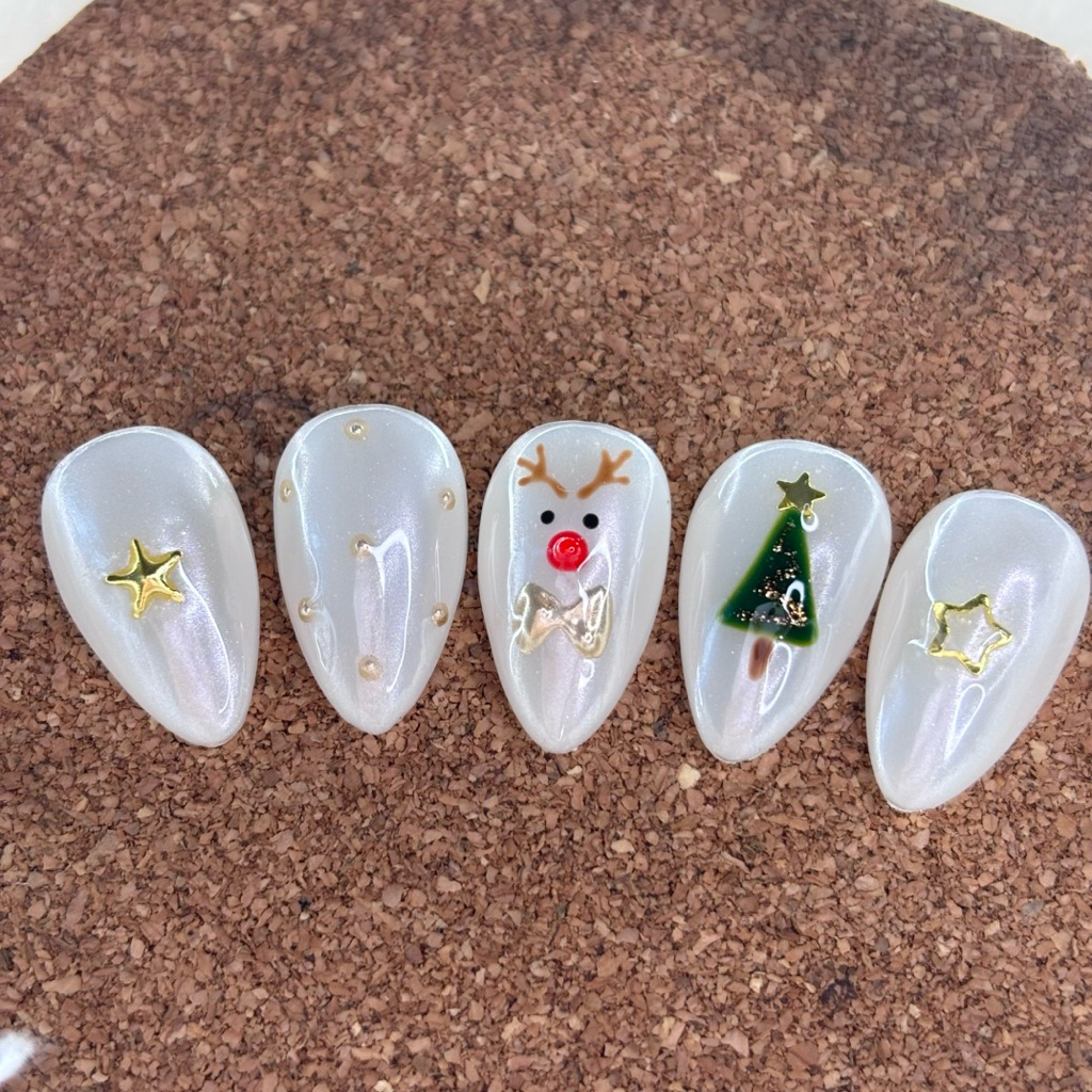 Press On Nails / Fake Nails / Kuku Palsu Natal / Christmas