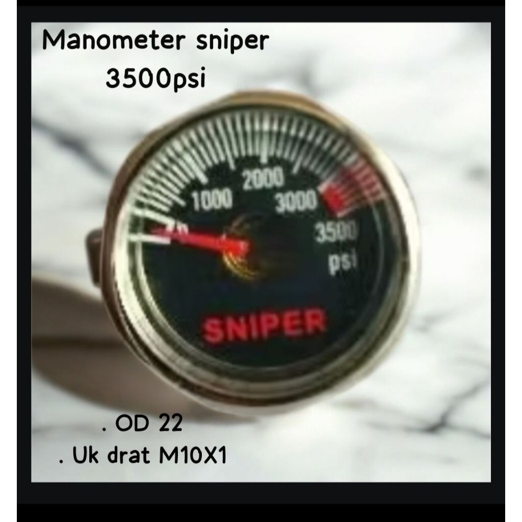 Manometer Kecil Pompa Pcp,Manometer 3500psi,Manometer 3500psi od 22mm,Manometer Pompa Pcp,Mano Pcp