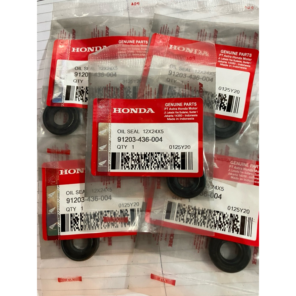 GROSIR oli seal oil seal 12x24x5 seal oli waterpump seal oli pompa radiator vario 125 150 (91203-436